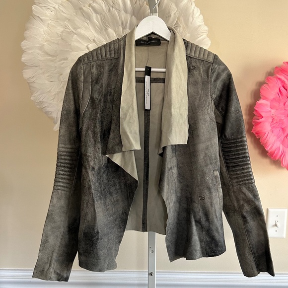 NWT Stella Jamie Mystic Leather Jacket Size S - Picture 1 of 5